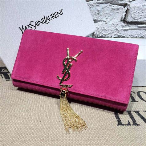 ysl suede clutch|ysl clutch women.